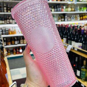 Starbucks Transparent pink studded tumbler limited edition